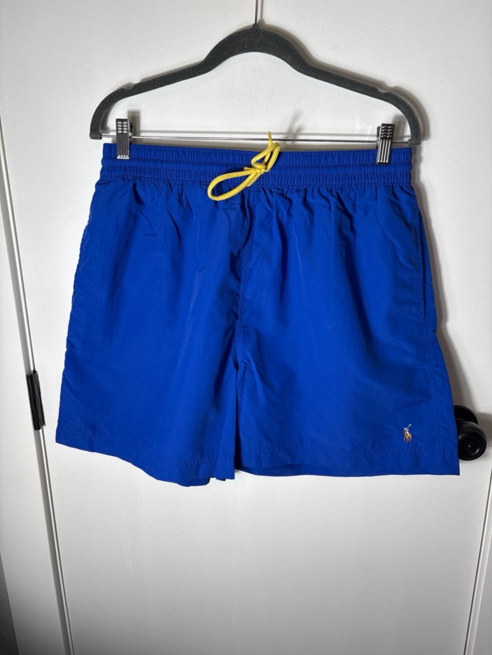 Ralph Lauren Blue Pony Logo Swim Trunks XL Beach Pool Shorts Preppy Vacation